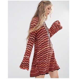Free People Ziggy Knit Sweater Tunic Dress